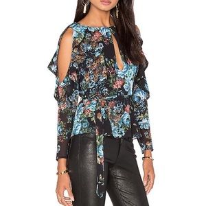 New LPA Revolve Floral Blouse Sz S